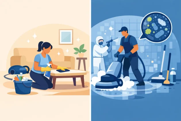 Domestic Cleaning vs Deep Cleaning Explained 6 Domestic Cleaning vs Deep Cleaning Explained