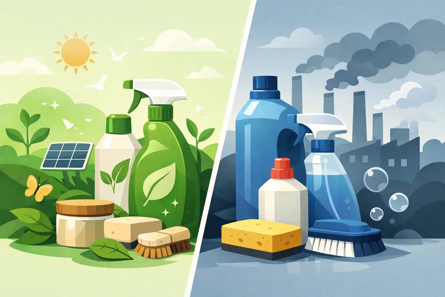 Eco Products vs Standard Cleaners Compared 1 Eco Products vs Standard Cleaners Compared