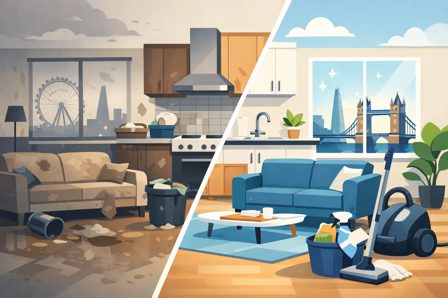 End of Tenancy Cleaning Results Example in London 1 End of Tenancy Cleaning Results Example in London