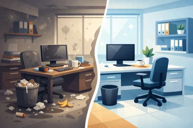 Office Deep Clean Before and After Results 6 Office Deep Clean Before and After Results