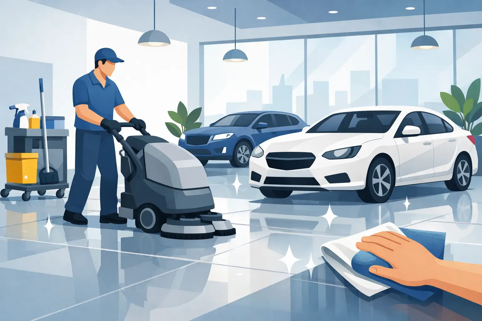 How to Keep Showroom Floors Spotless Every Day