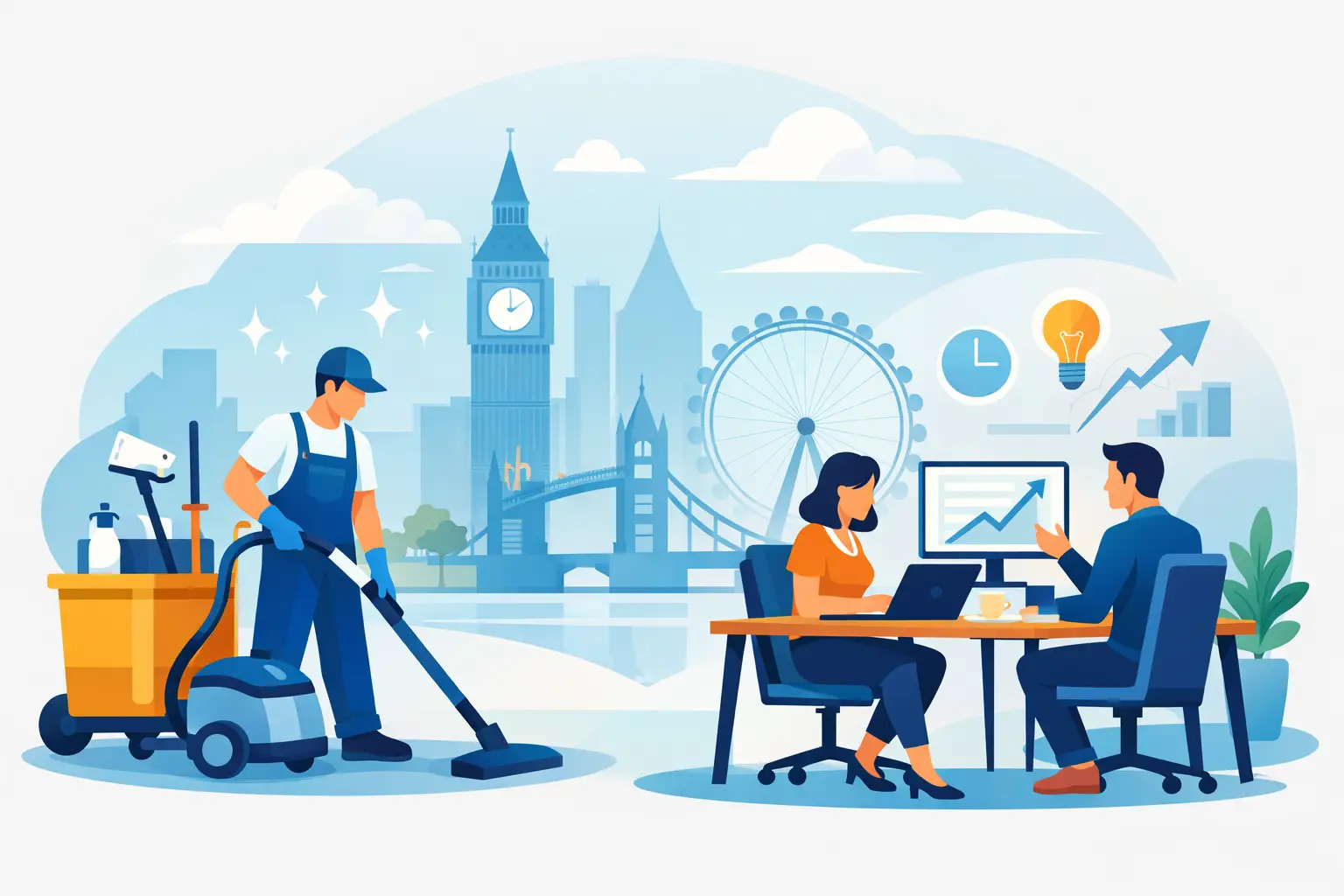 Office Cleaning Productivity Example for London Teams